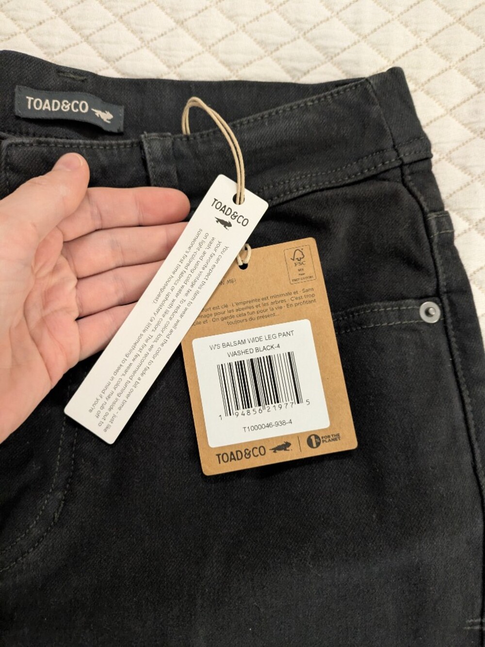 Toad &Co Balsam Wide Leg Pant Size 4 - Picture 3 of 5
